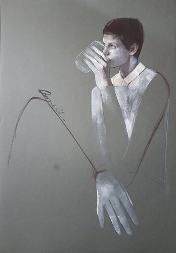 GRIGIO 2 de Rossana Borzelli, Obra en papel a la venta en Singulart