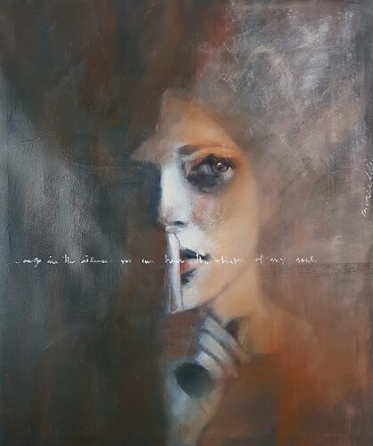 ONLY IN THE SILENCE di Rossana Borzelli, Pittura in vendita su Singulart