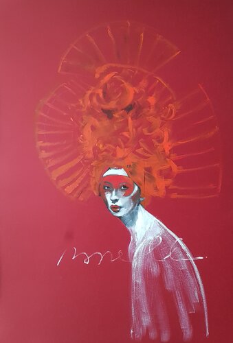 ROSSO 7 di Rossana Borzelli, Opera su carta in vendita su Singulart