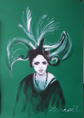 VERDE 2 van Rossana Borzelli, Werk op papier te koop op Singulart