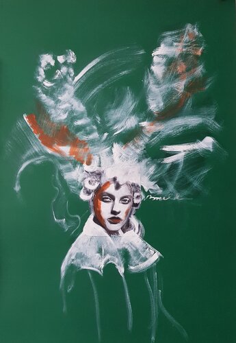 VERDE 3 di Rossana Borzelli, Opera su carta in vendita su Singulart