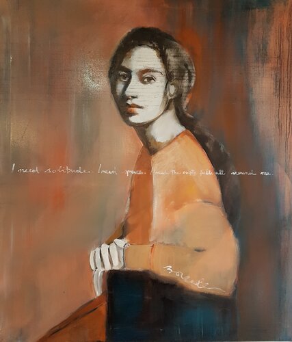 I NEED SOLITUDE van Rossana Borzelli, Schilderij te koop op Singulart