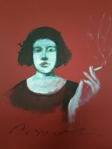 ROSSO 12 van Rossana Borzelli, Werk op papier te koop op Singulart