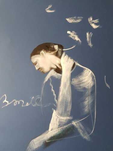 BLU 9 van Rossana Borzelli, Werk op papier te koop op Singulart