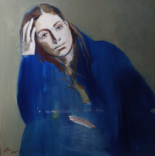 IO ACCAREZZO IL SILENZIO von Rossana Borzelli, Malerei kaufen auf Singulart