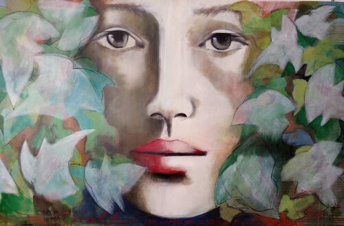 Con l'amore van Rossana Borzelli, Schilderij te koop op Singulart