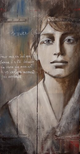 PORTA CAMILLE CLAUDEL by Rossana Borzelli, Painting for Sale on Singulart