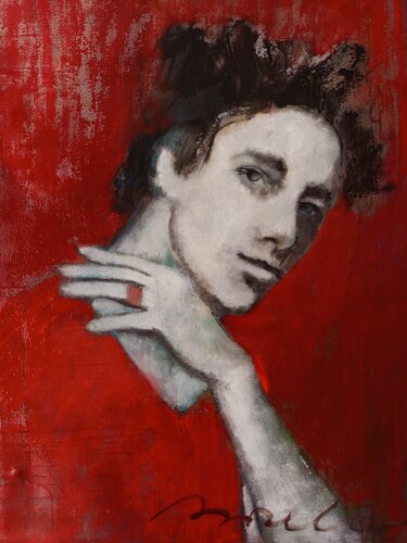 NEL ROSSO van Rossana Borzelli, Schilderij te koop op Singulart