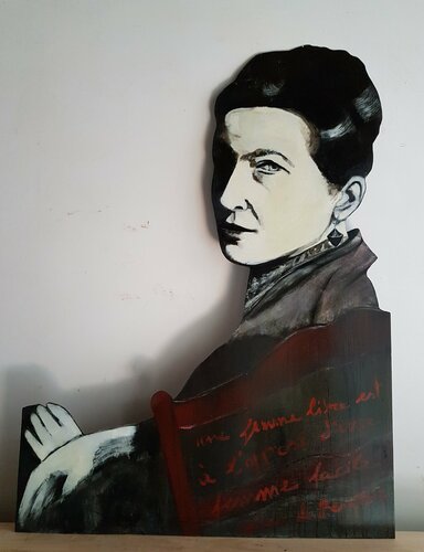 SIMONE DE BEAUVOIR 2 von Rossana Borzelli, Andere Medien kaufen auf Singulart