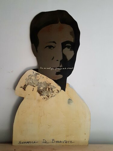 SIMONE DE BEAUVOIR di Rossana Borzelli, Altri media in vendita su Singulart