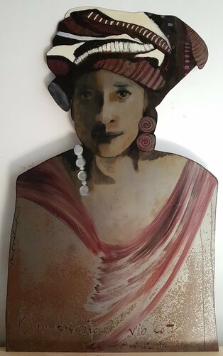 RITRATTO DI AMINATA TRAORE' par Rossana Borzelli, Autres supports en vente sur Singulart