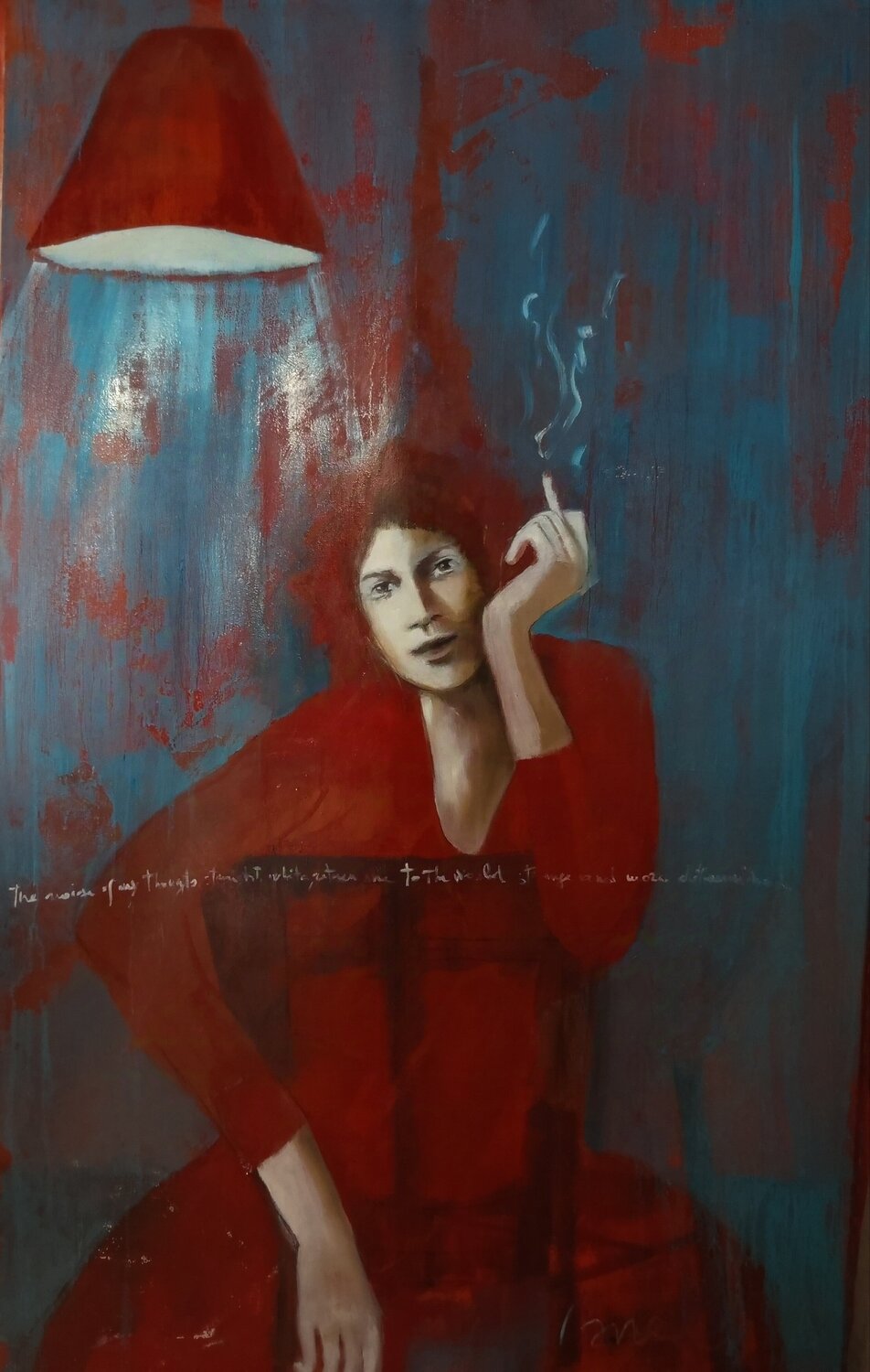 THE NOISE OF MY THOUGHTS Rossana Borzelli Originalgemälde zu verkaufen