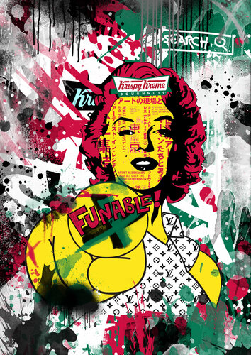 Krispy Marilyn von Misako Street Art, Malerei kaufen auf Singulart