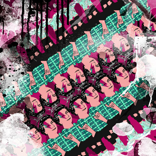 Pink Queen von Misako Street Art, Malerei kaufen auf Singulart