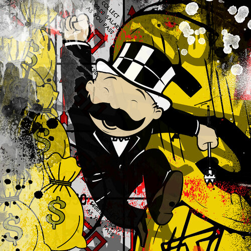 Dollars Palace von Misako Street Art, Malerei kaufen auf Singulart