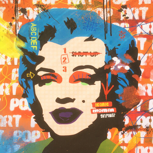 Marilyn Pop 4 par Misako Street Art, Peinture en vente sur Singulart