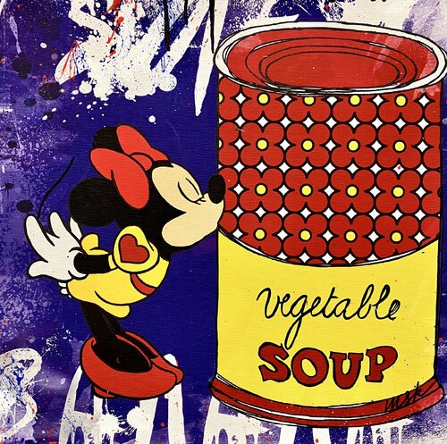 Vegetable lover di Misako Street Art, Pittura in vendita su Singulart