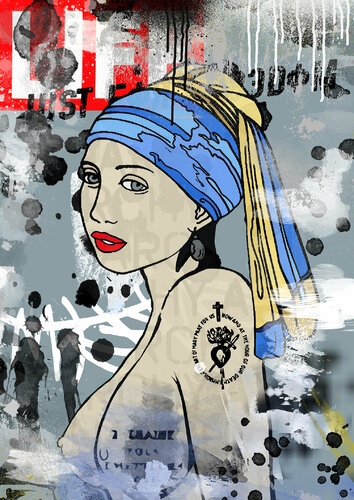 Just a girl N°2/50 di Misako Street Art, Opera su carta in vendita su Singulart