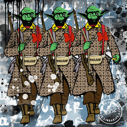 Make love not war di Misako Street Art, Pittura in vendita su Singulart