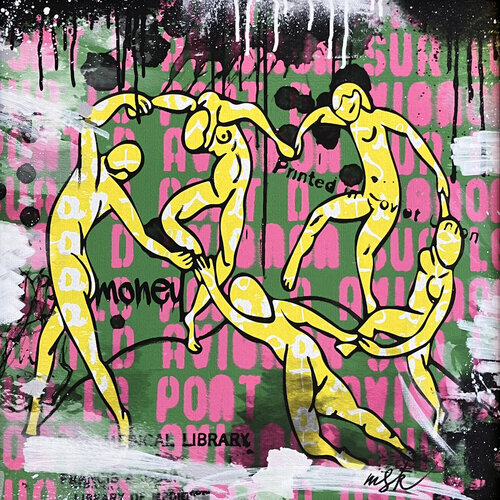 Les danseuses van Misako Street Art, Schilderij te koop op Singulart