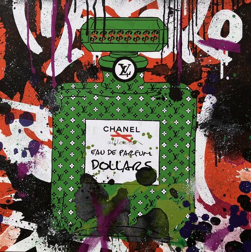 Dollars Perfume von Misako Street Art, Malerei kaufen auf Singulart
