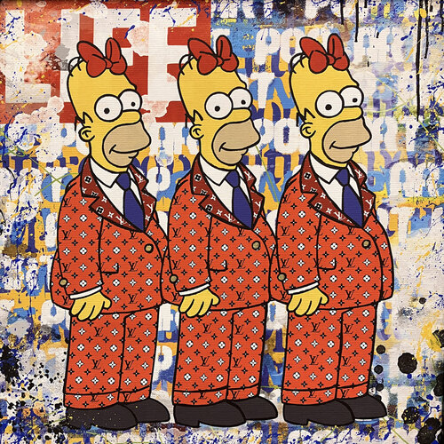 Trio gagnant di Misako Street Art, Pittura in vendita su Singulart