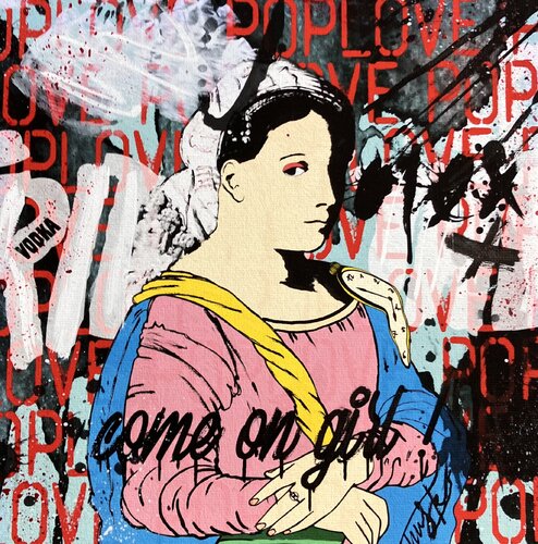Come on girl van Misako Street Art, Schilderij te koop op Singulart
