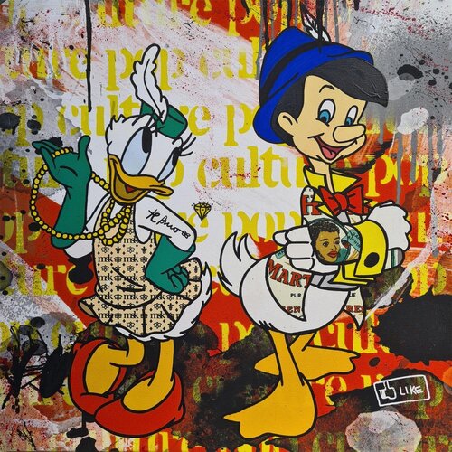 Te Amo Pino by Misako Street Art, Painting for Sale on Singulart