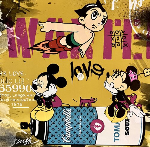 Cupidon von Misako Street Art, Malerei kaufen auf Singulart