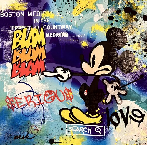 Mickey Blam by Misako Street Art, Painting for Sale on Singulart