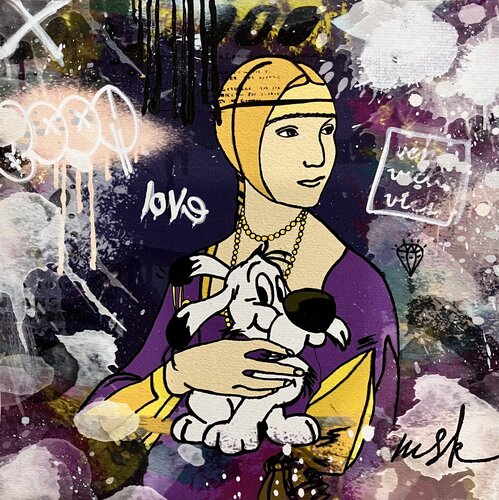 La caresse by Misako Street Art, Painting for Sale on Singulart