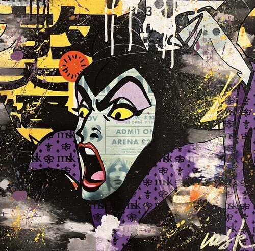 Maléfique van Misako Street Art, Schilderij te koop op Singulart