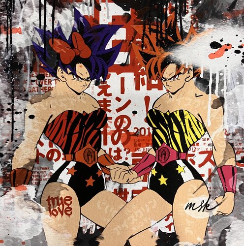 Twins by Misako Street Art, 회화 for Sale on Singulart