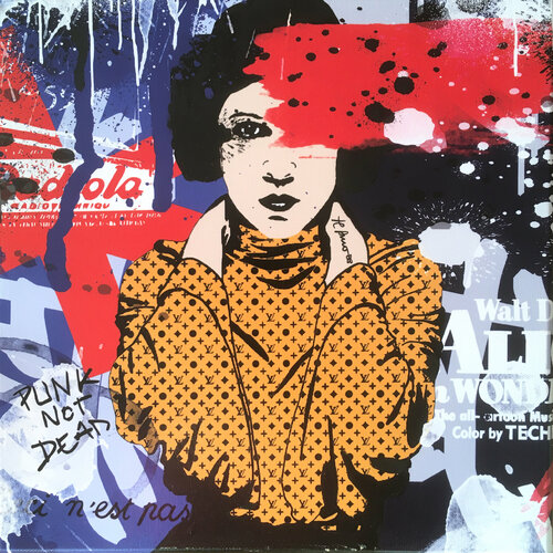 La veuve noire di Misako Street Art, Pittura in vendita su Singulart