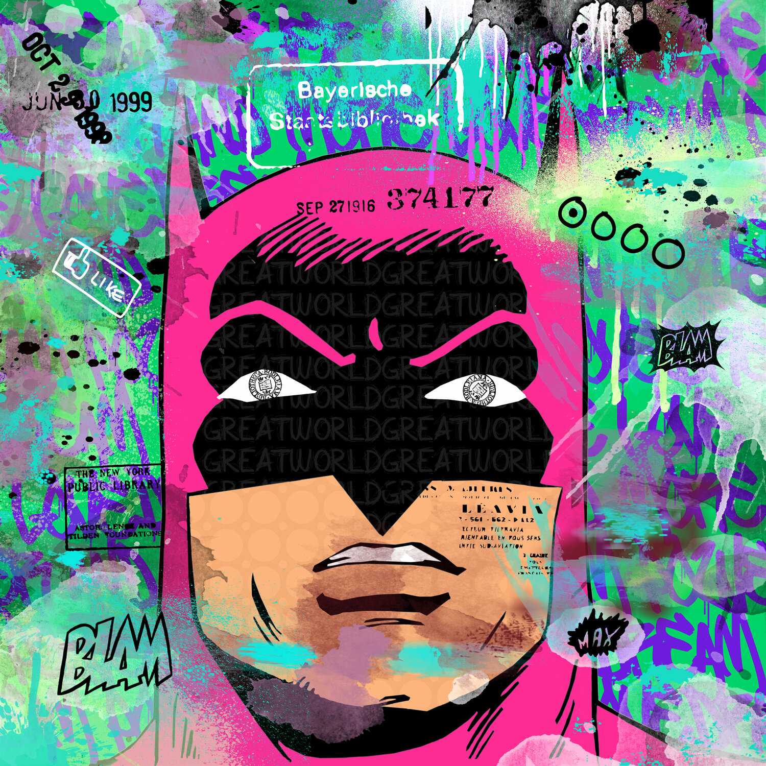 Pink Up Misako Street Art