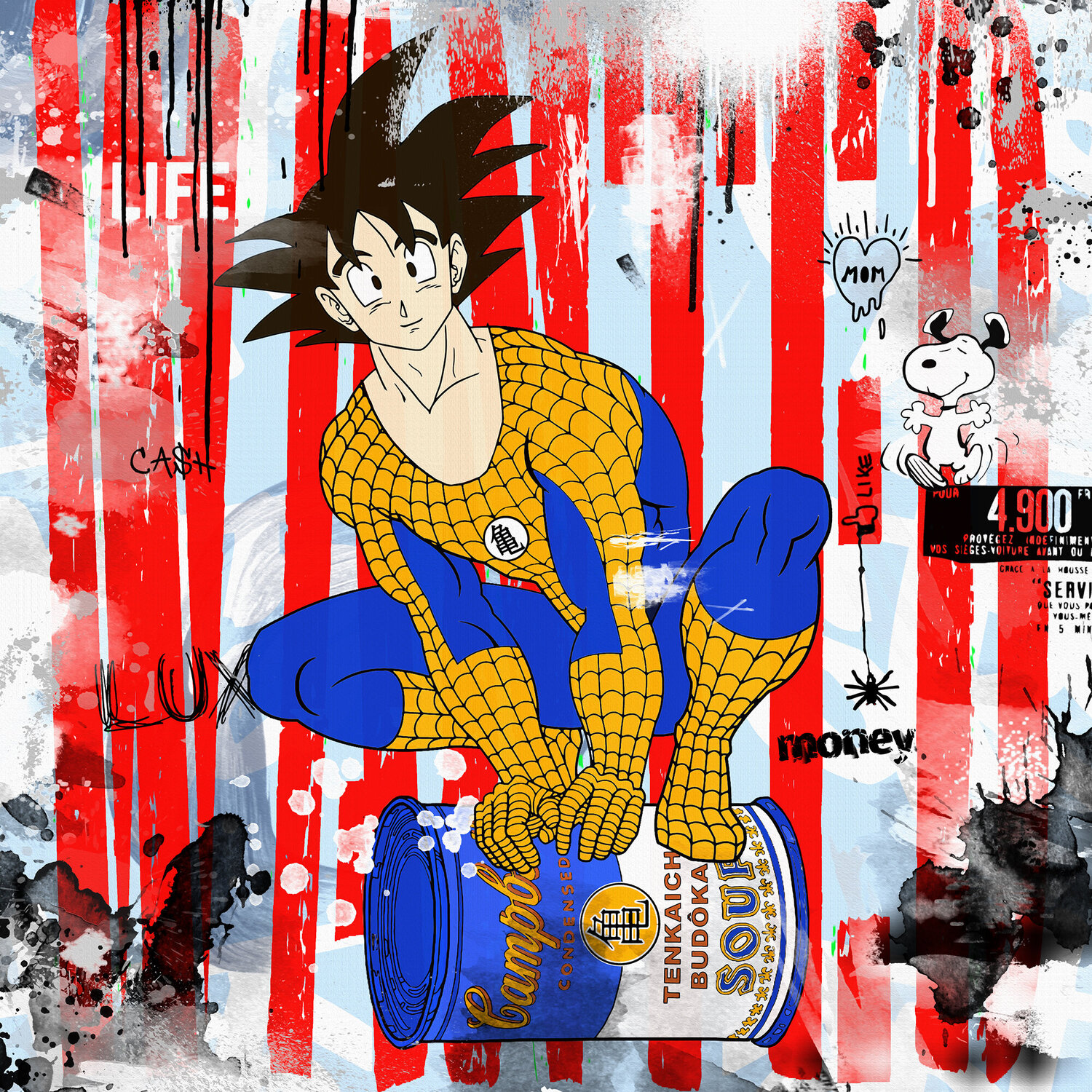 Crystal Ball Man Misako Street Art