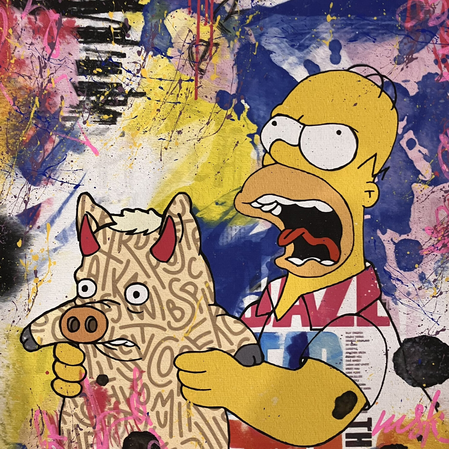 De l'art et du cochon Misako Street Art