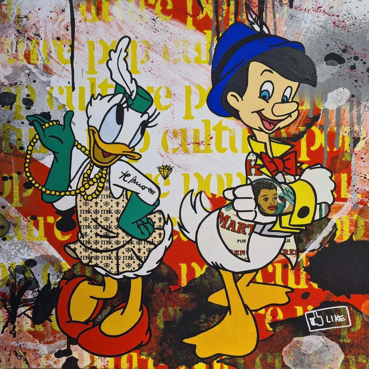 Te Amo Pino Misako Street Art