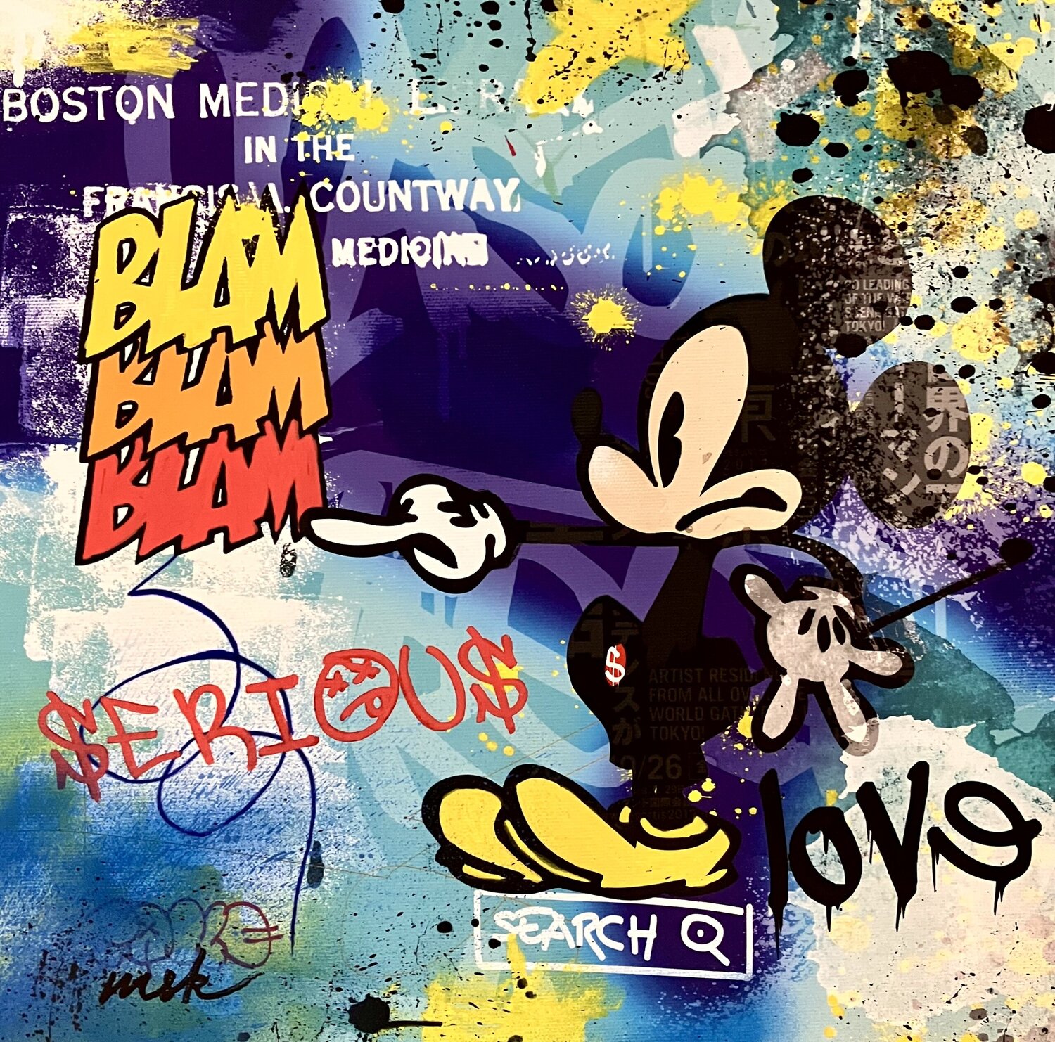 Mickey Blam Misako Street Art