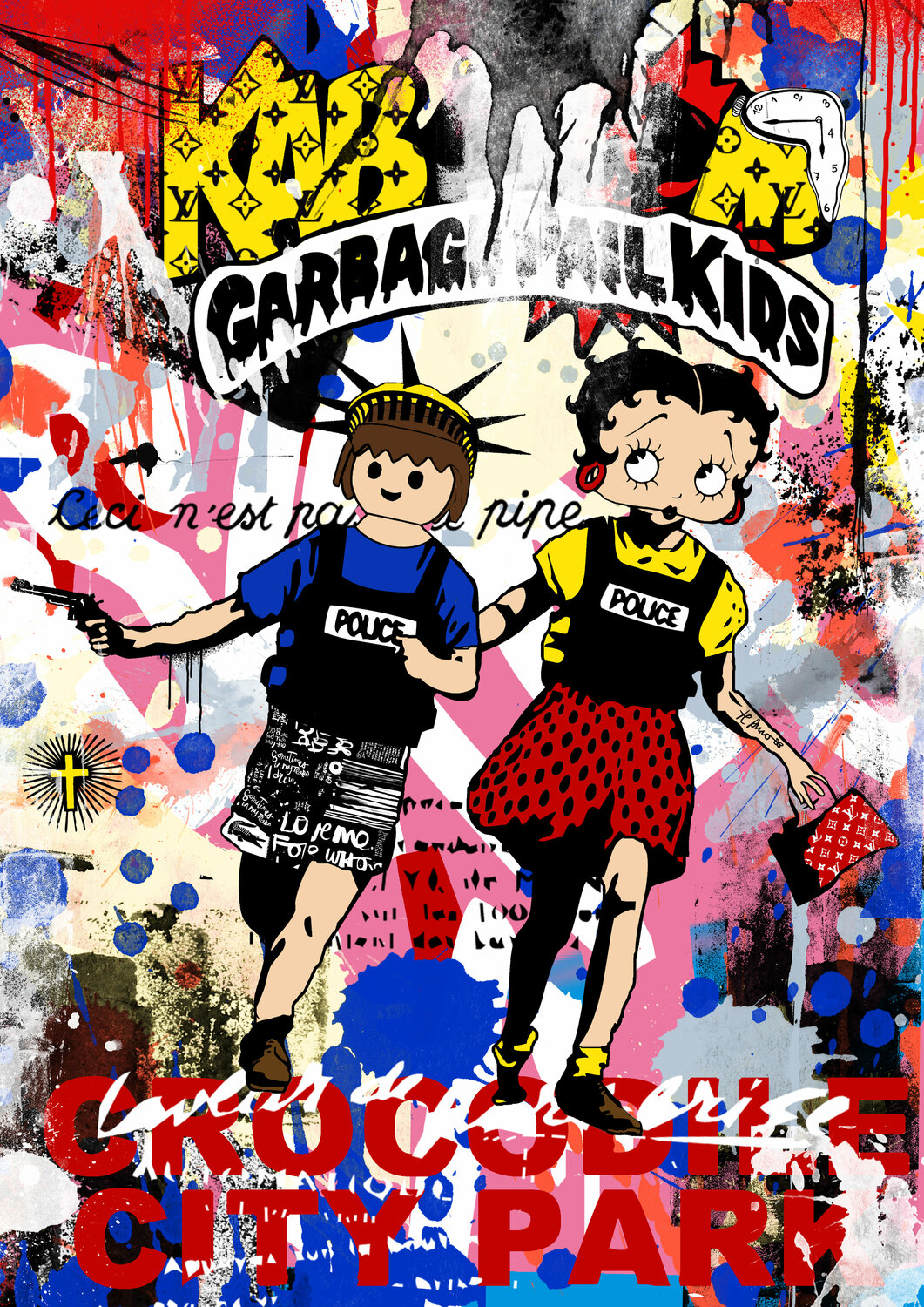 L'école buissonnière Misako Street Art Originalgemälde zu verkaufen
