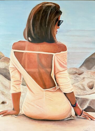 Before sunset de Sanne Rasmussen, Pintura a la venta en Singulart