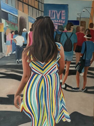 Together seperately de Sanne Rasmussen, Pintura a la venta en Singulart