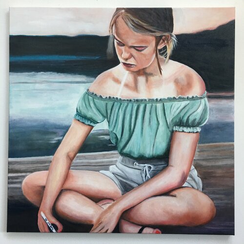 Missing you de Sanne Rasmussen, Pintura a la venta en Singulart