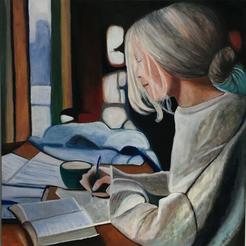 Study time de Sanne Rasmussen, Pintura a la venta en Singulart