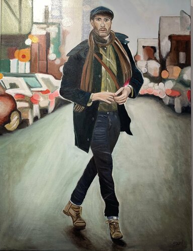 On my way II de Sanne Rasmussen, Pintura a la venta en Singulart