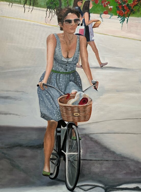 The girl with the bicycle III Sanne Rasmussen