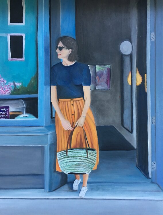 The girl with the orange skirt Sanne Rasmussen