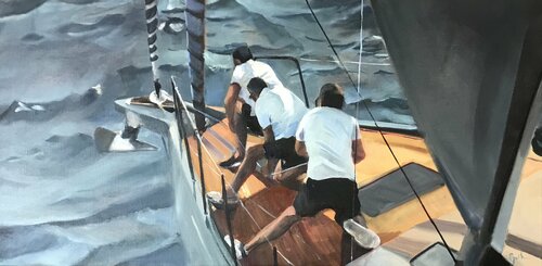 Hissez  ! van Cécile Guth, Schilderij te koop op Singulart