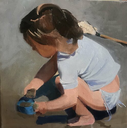 Mon enfant, mon petit ... de Cécile Guth, Pintura a la venta en Singulart