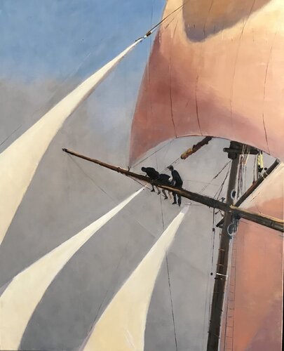 Dans le gréement de Cécile Guth, Pintura a la venta en Singulart